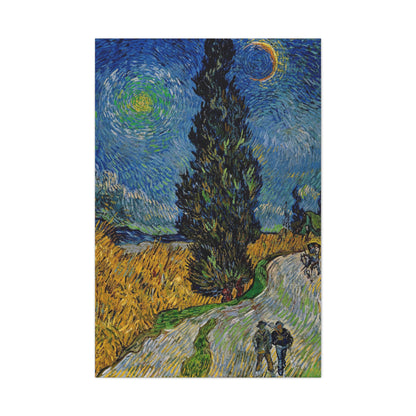 Road with Cypress and Star By Vincent van Gogh