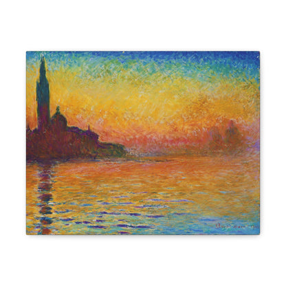 San Giorgio Maggiore at Dusk By Claude Monet