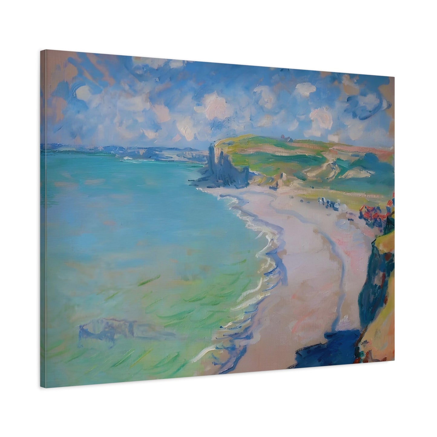 Beach in Pourville By Claude Monet