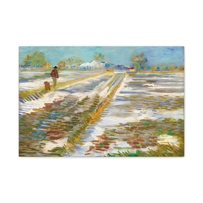 Landscape with Snow By Vincent van Gogh