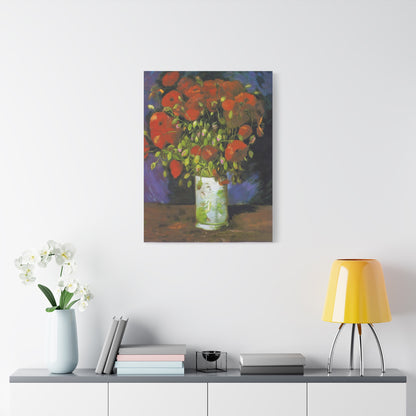 Vase with Poppies By Vincent van Gogh