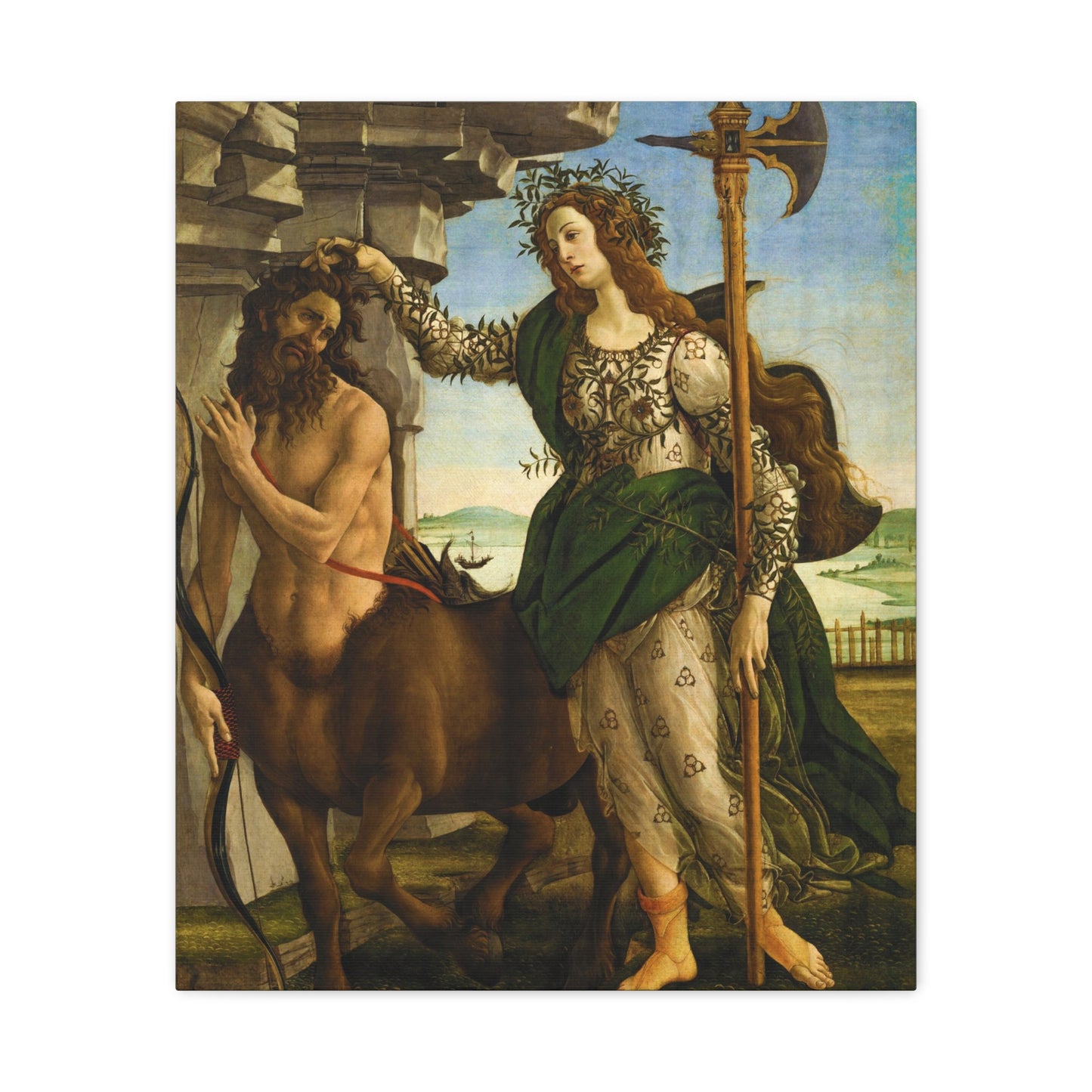 Pallas and the Centaur By Sandro Botticelli