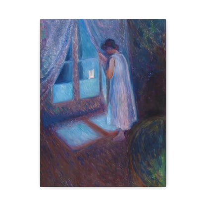 Girl Looking out the Window By Edvard Munch