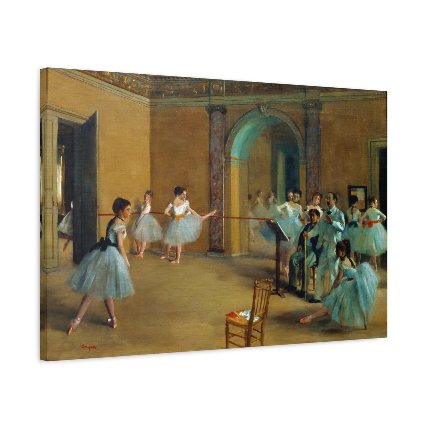 The Dance Foyer at the Opera By Edgar Degas