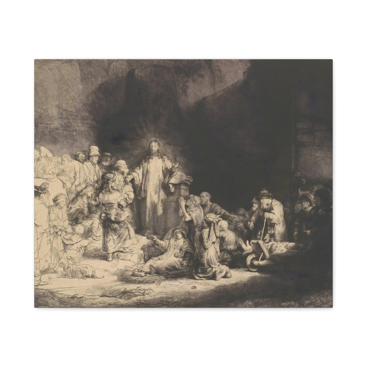 Hundred Guilder Print By Rembrandt