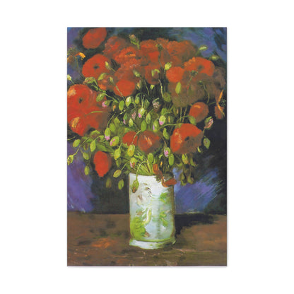 Vase with Poppies By Vincent van Gogh