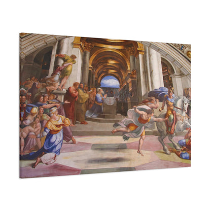 Expulsion of Heliodorus from the Temple By Raphael