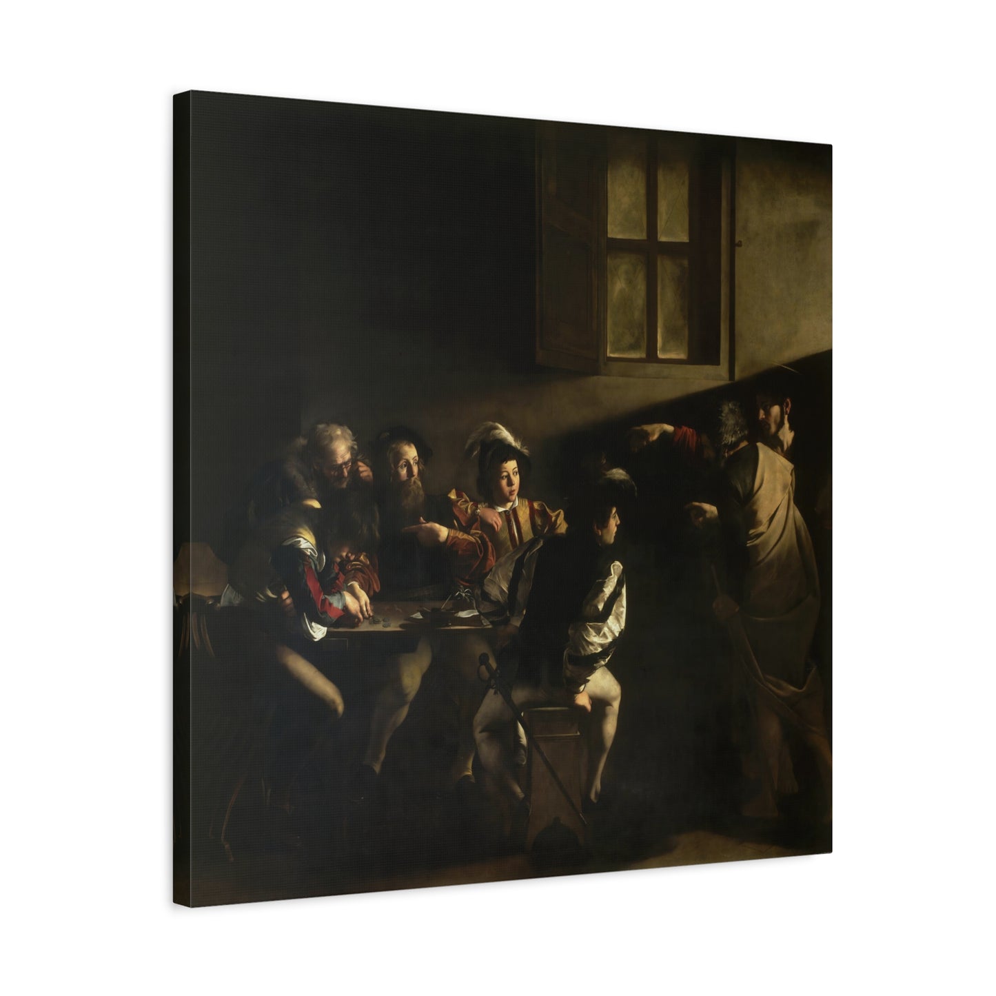 The Calling of St. Matthew By Caravaggio