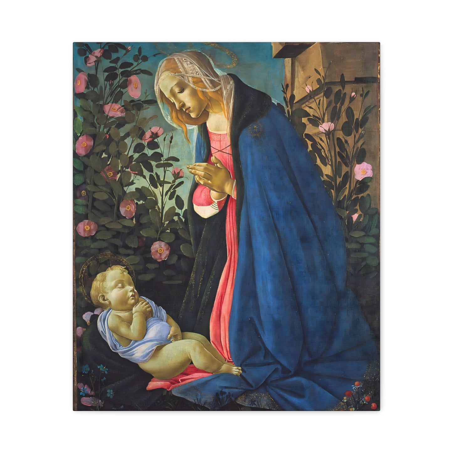 The Virgin Adoring the Sleeping Christ By Sandro Botticelli