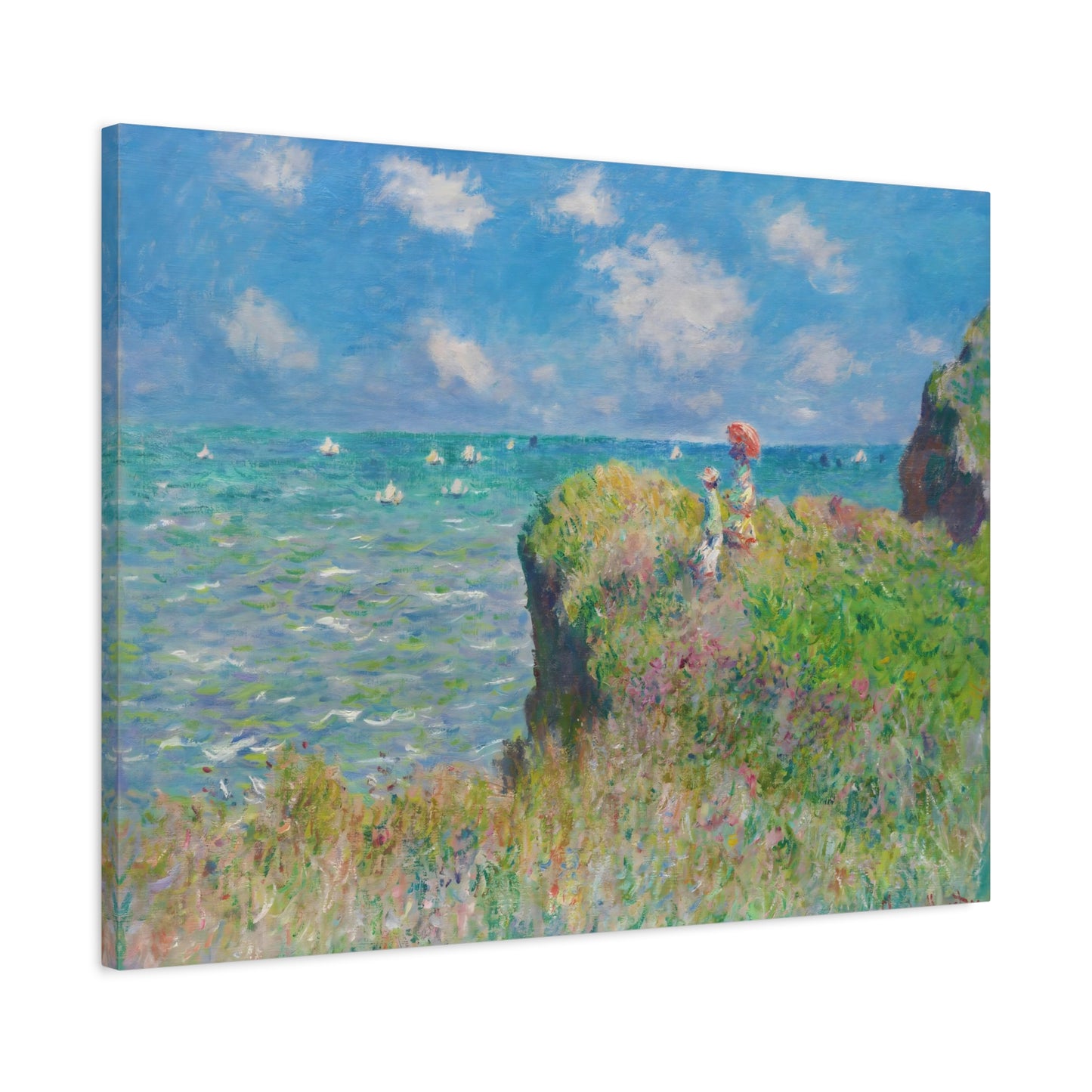 The Cliff Walk at Pourville By Claude Monet