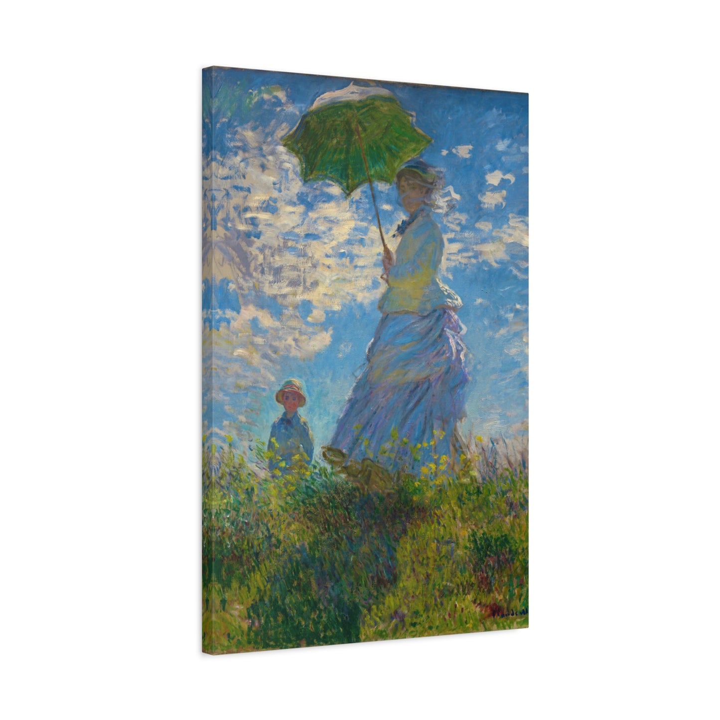 Woman with a Parasol By Claude Monet