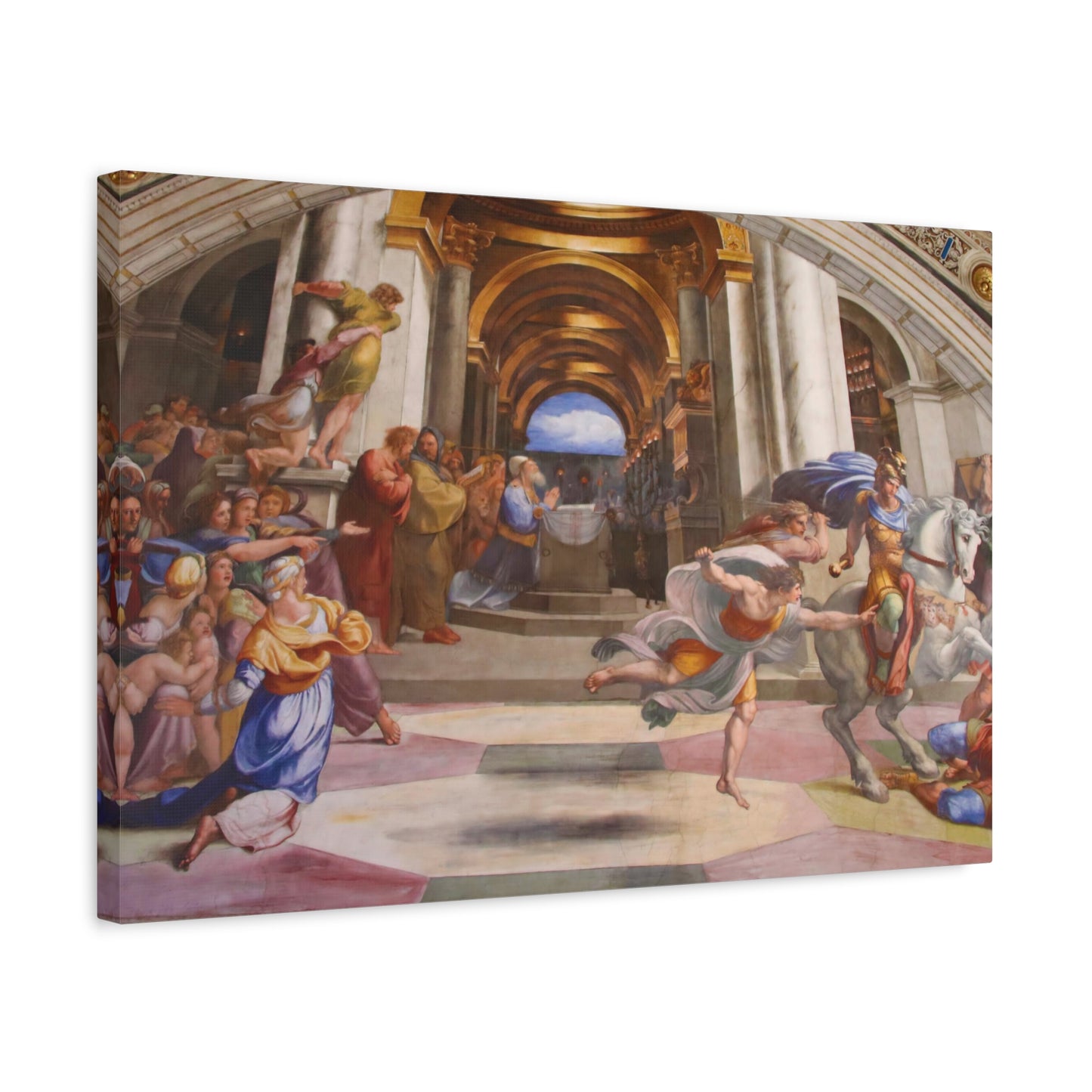 Expulsion of Heliodorus from the Temple By Raphael