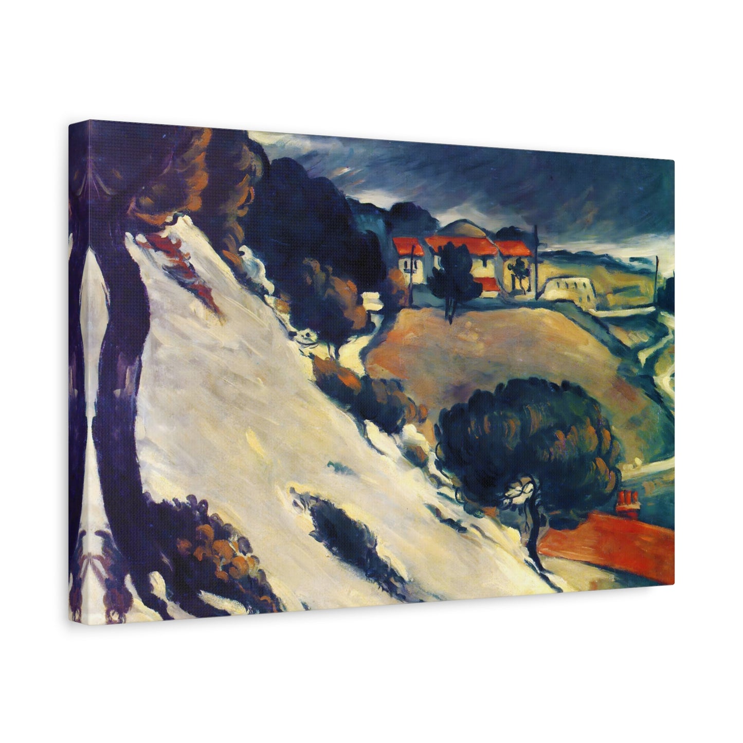 L'Estaque, Melting Snow By Paul Cézanne