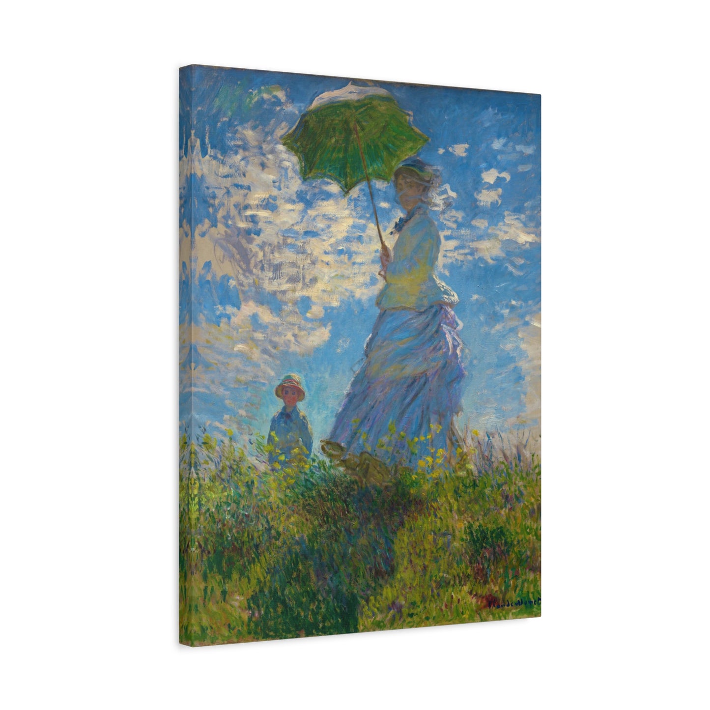 Woman with a Parasol By Claude Monet