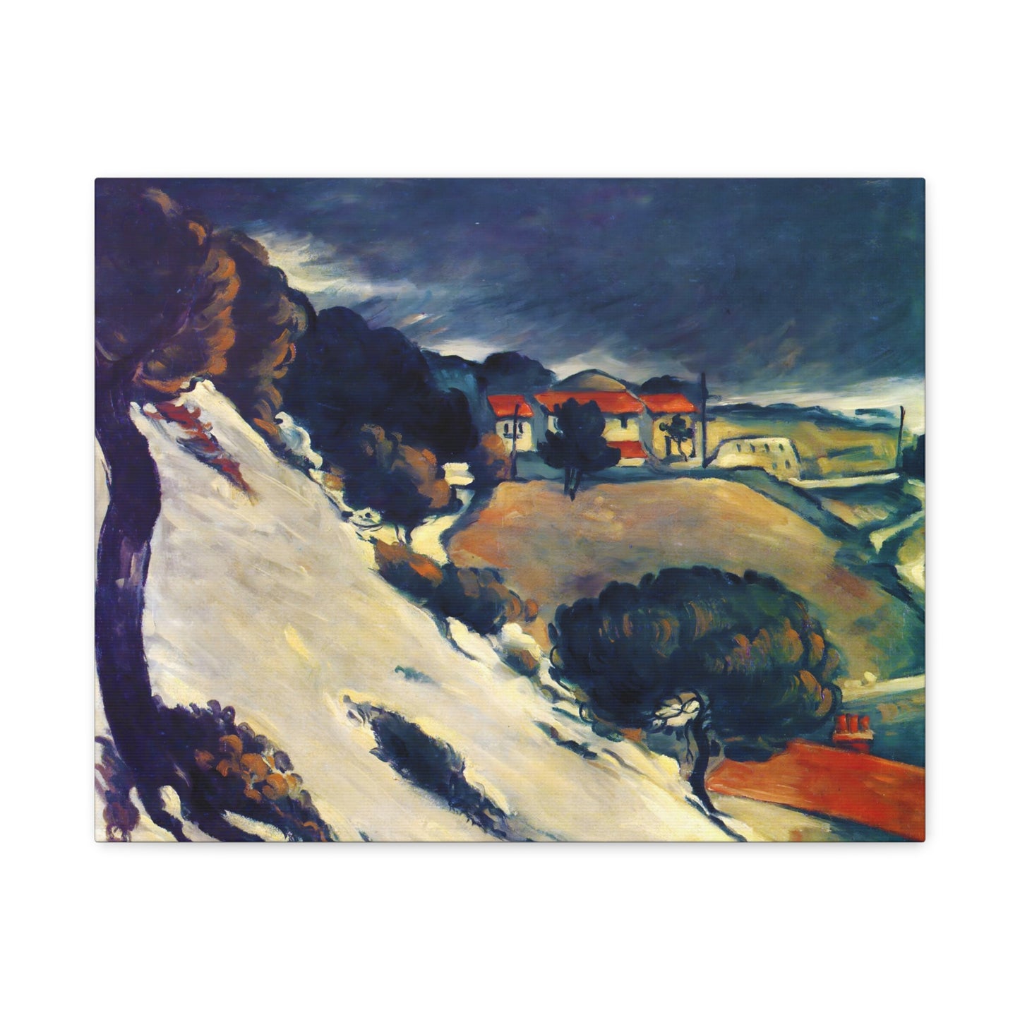 L'Estaque, Melting Snow By Paul Cézanne