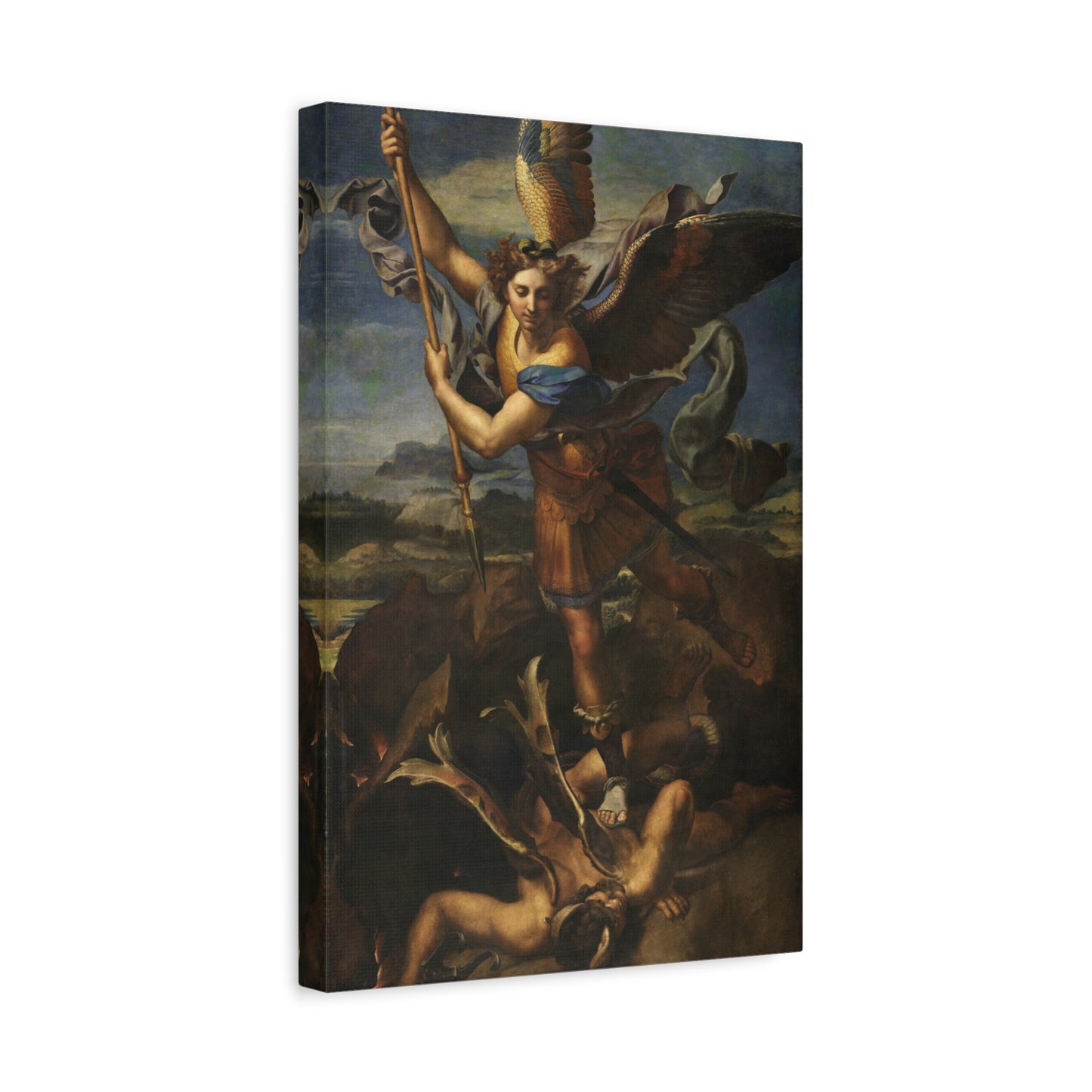 St. Michael Vanquishing Satan By Raphael