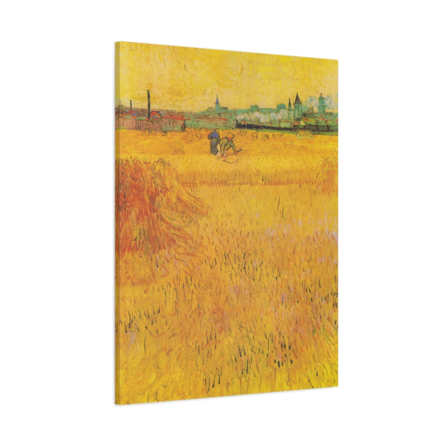 Arles: View from the Wheat Fields By Vincent van Gogh