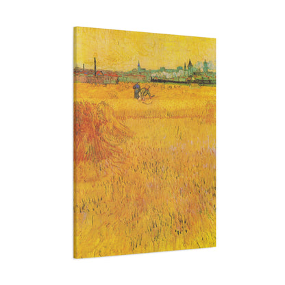 Arles: View from the Wheat Fields By Vincent van Gogh