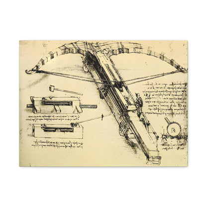 Design for a Giant Crossbow By Leonardo da Vinci