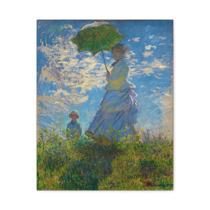 Woman with a Parasol By Claude Monet