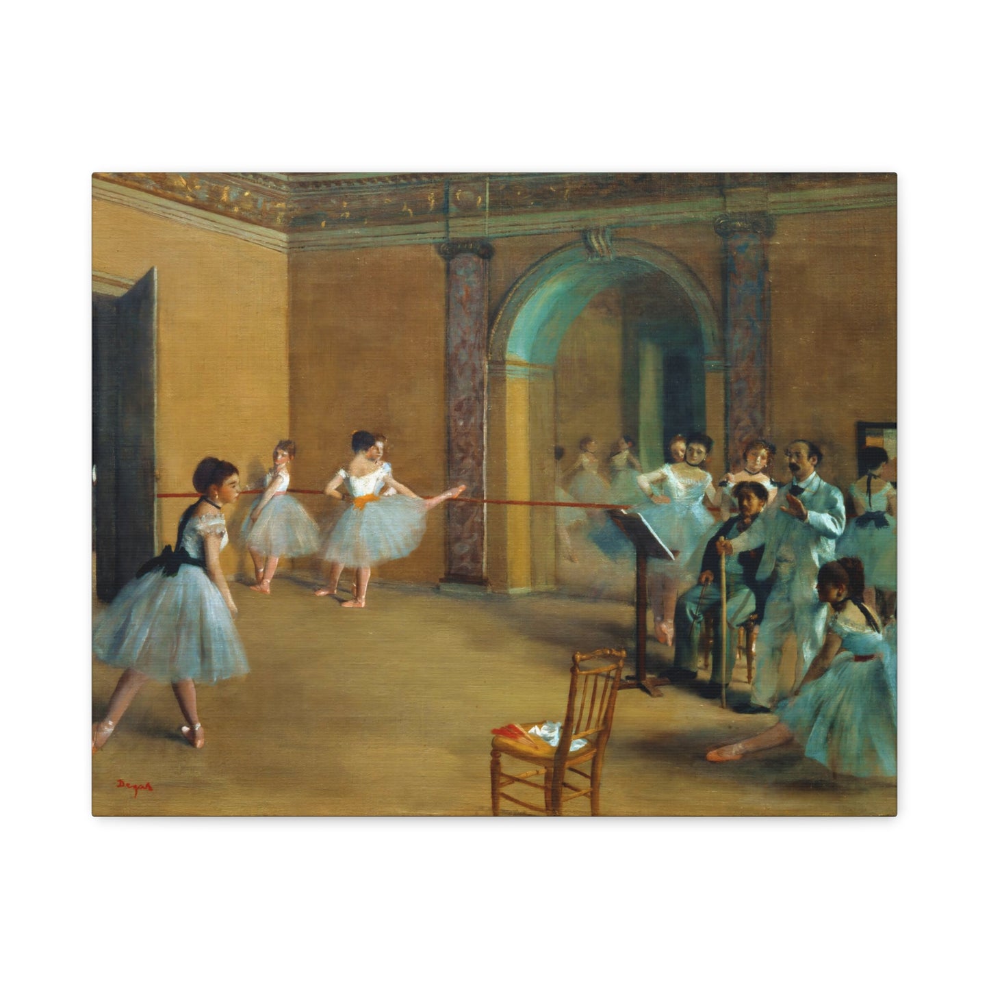 The Dance Foyer at the Opera By Edgar Degas