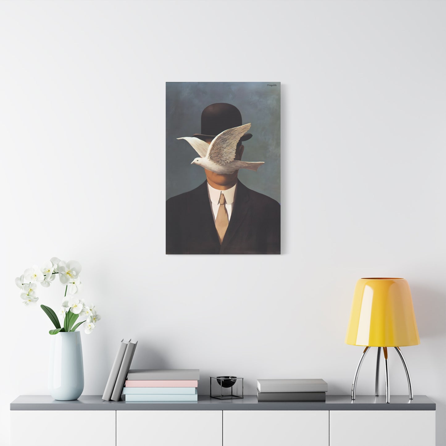 Man in a Bowler Hat By René Magritte