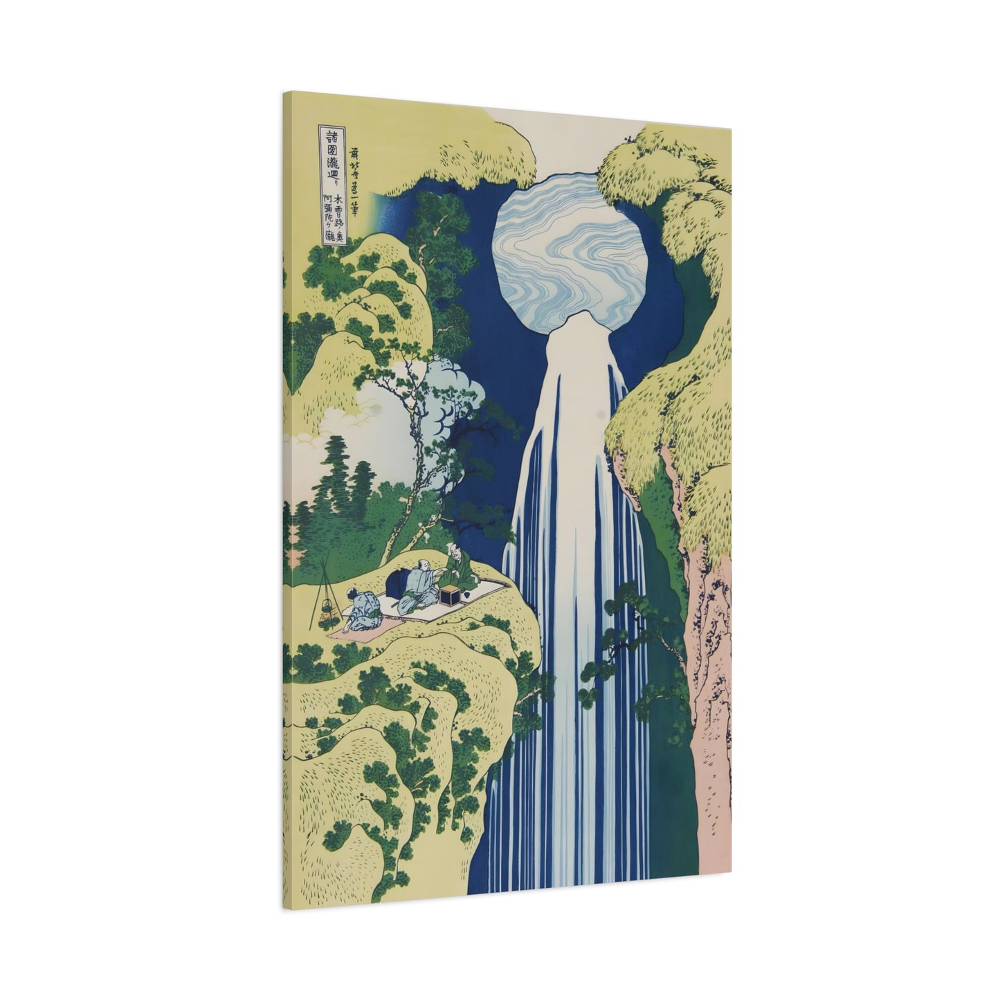 The Waterfall of Amida By Katsushika Hokusai