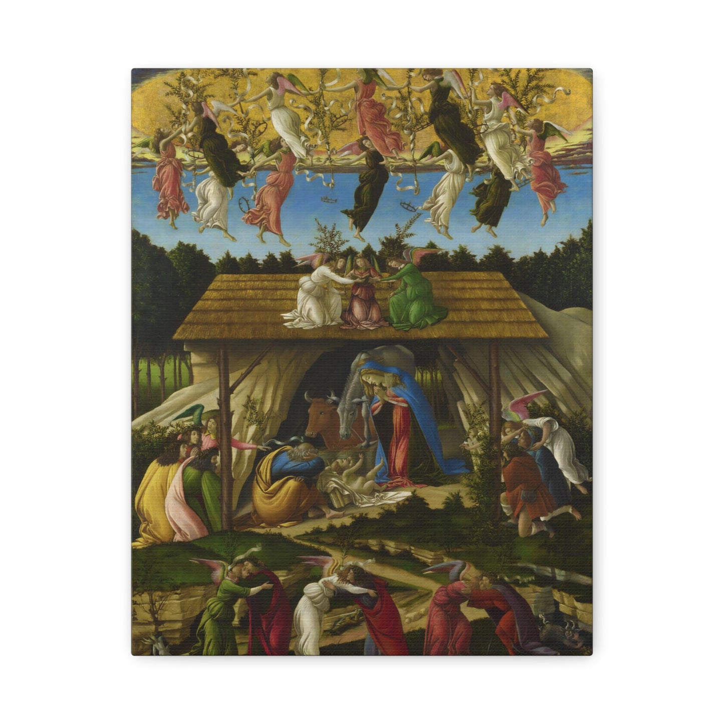 The Mystical Nativity By Sandro Botticelli