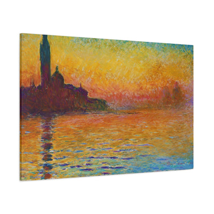 San Giorgio Maggiore at Dusk By Claude Monet