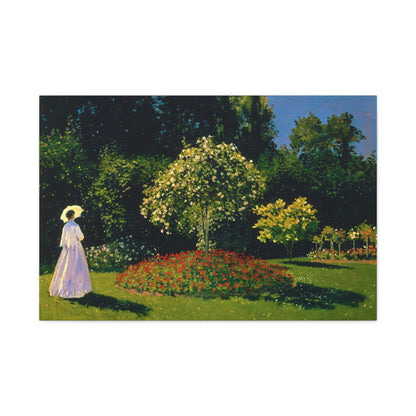 Jeanne-Marguerite Lecadre in the Garden By Claude Monet