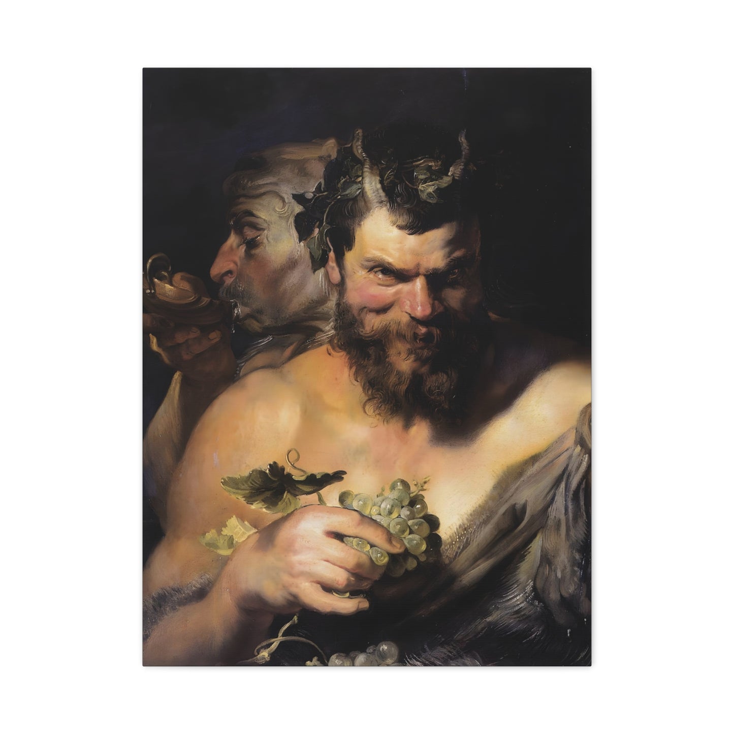 Two Satyrs By Peter Paul Rubens