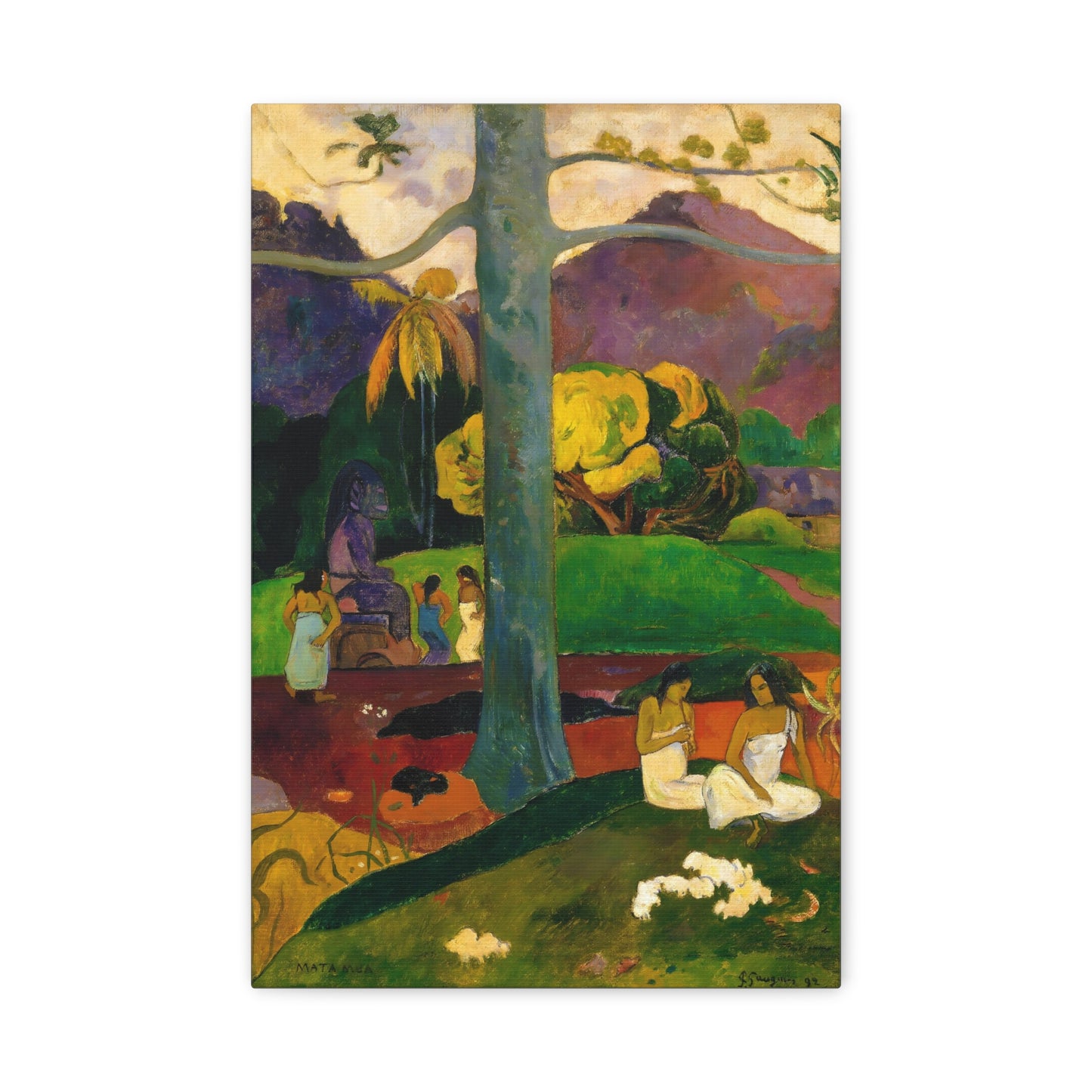 Mata Mua (In Olden Times) By Eugène Henri Paul Gauguin