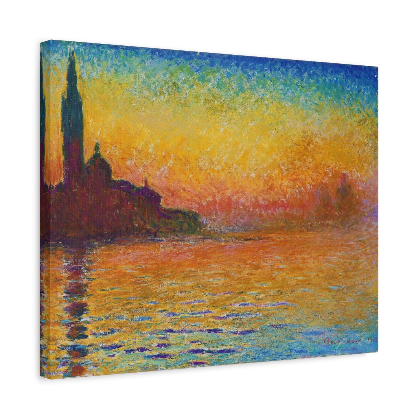 San Giorgio Maggiore at Dusk By Claude Monet