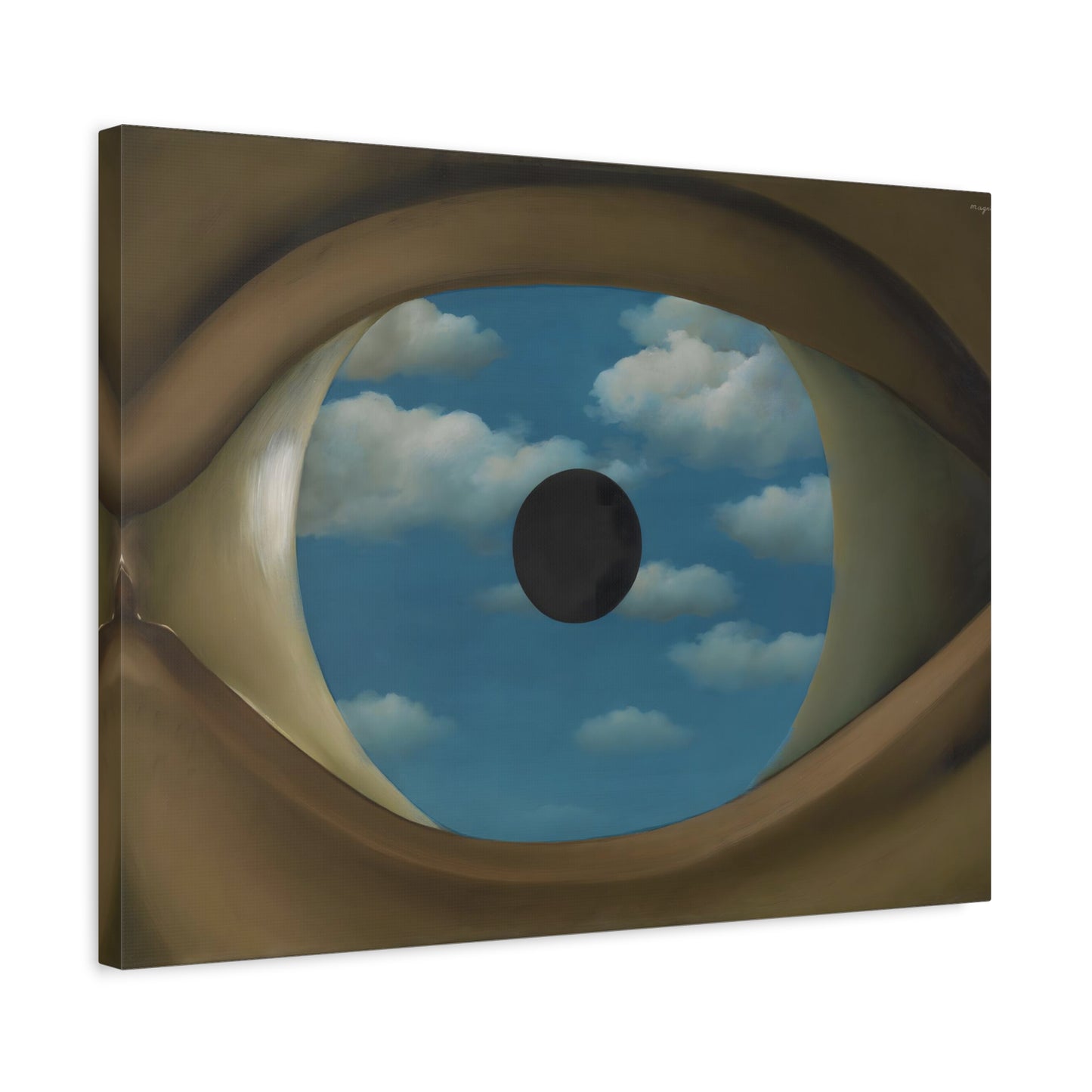 The False Mirror By René Magritte