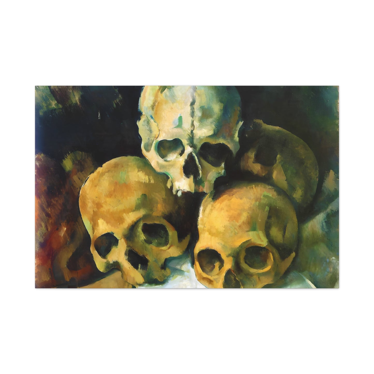 Pyramid of Skulls By Paul Cézanne