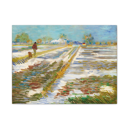 Landscape with Snow By Vincent van Gogh