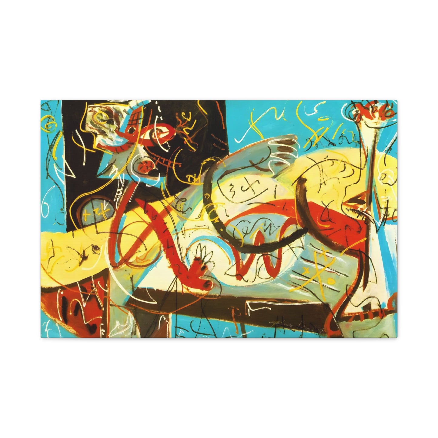 Stenographic Figure By Jackson Pollock