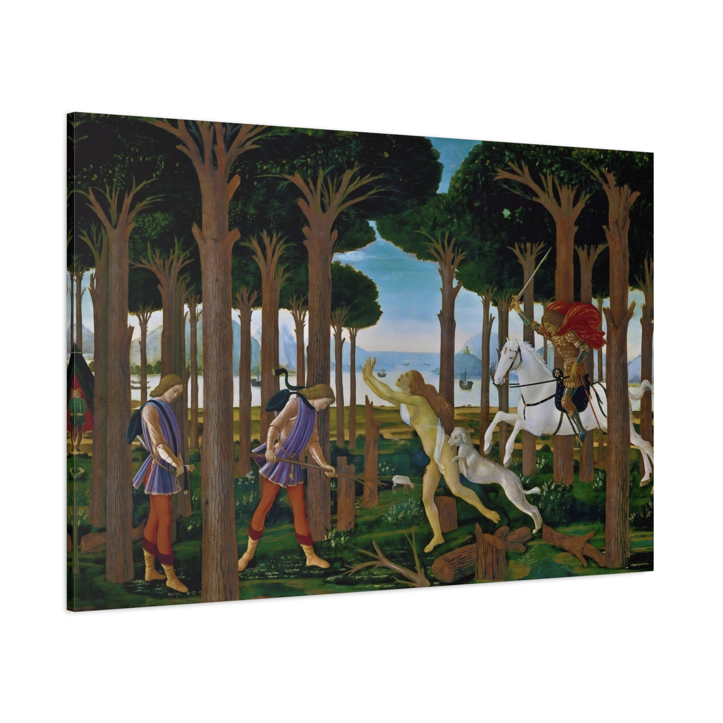 The Story of Nastagio degli Onesti By Sandro Botticelli