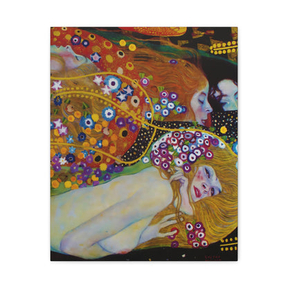 Water Serpents I By Gustav Klimt