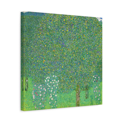 Rose Bushes Under Trees By Gustav Klimt