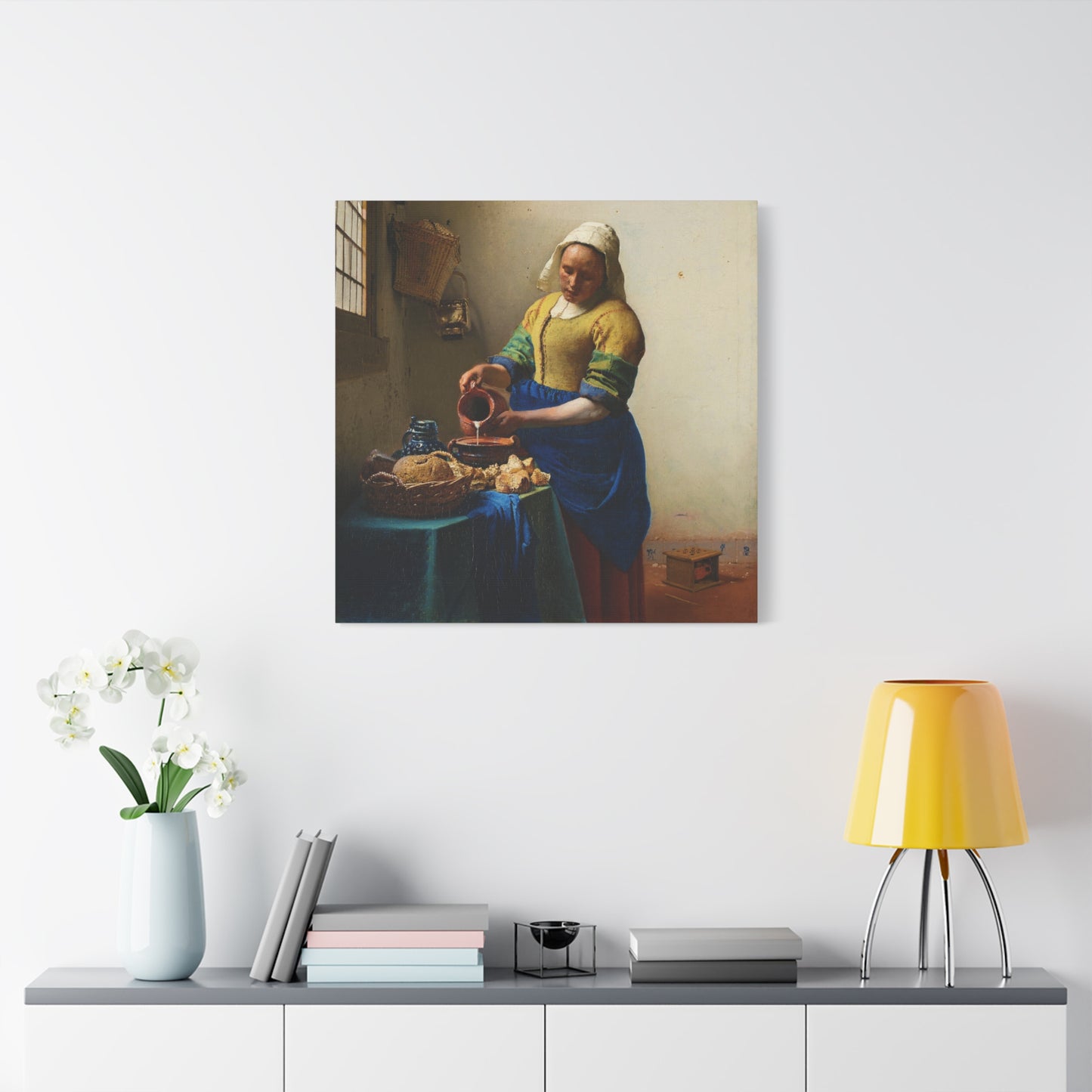 The Milkmaid By Johannes Vermeer