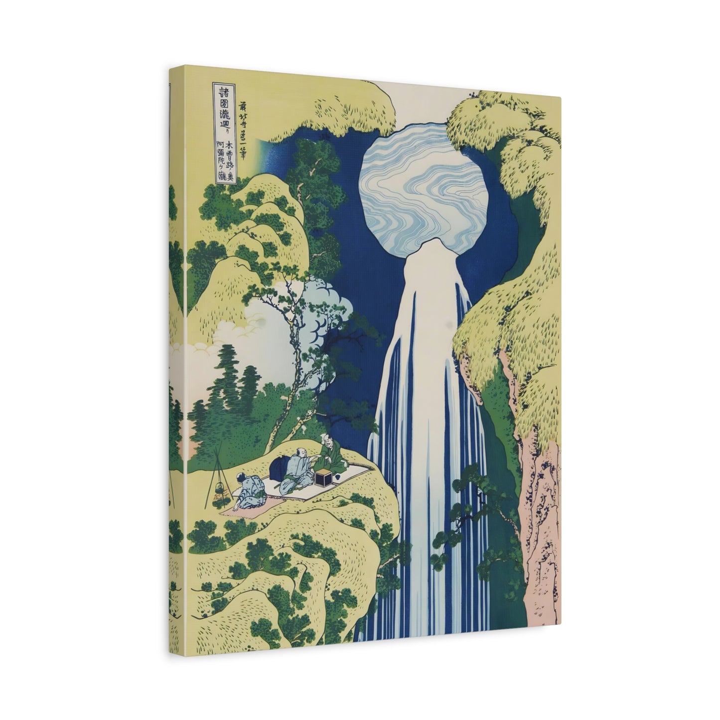 The Waterfall of Amida By Katsushika Hokusai