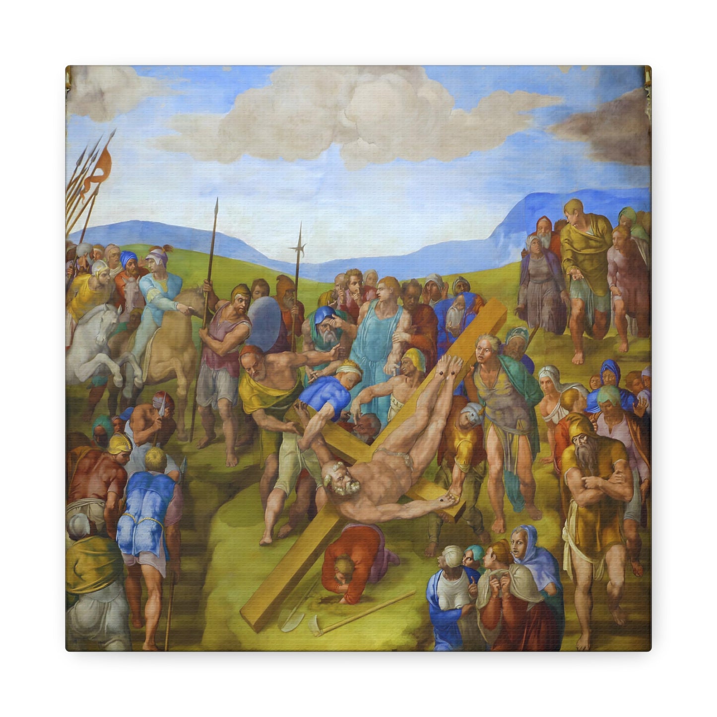 The Crucifixion of St. Peter By Michelangelo