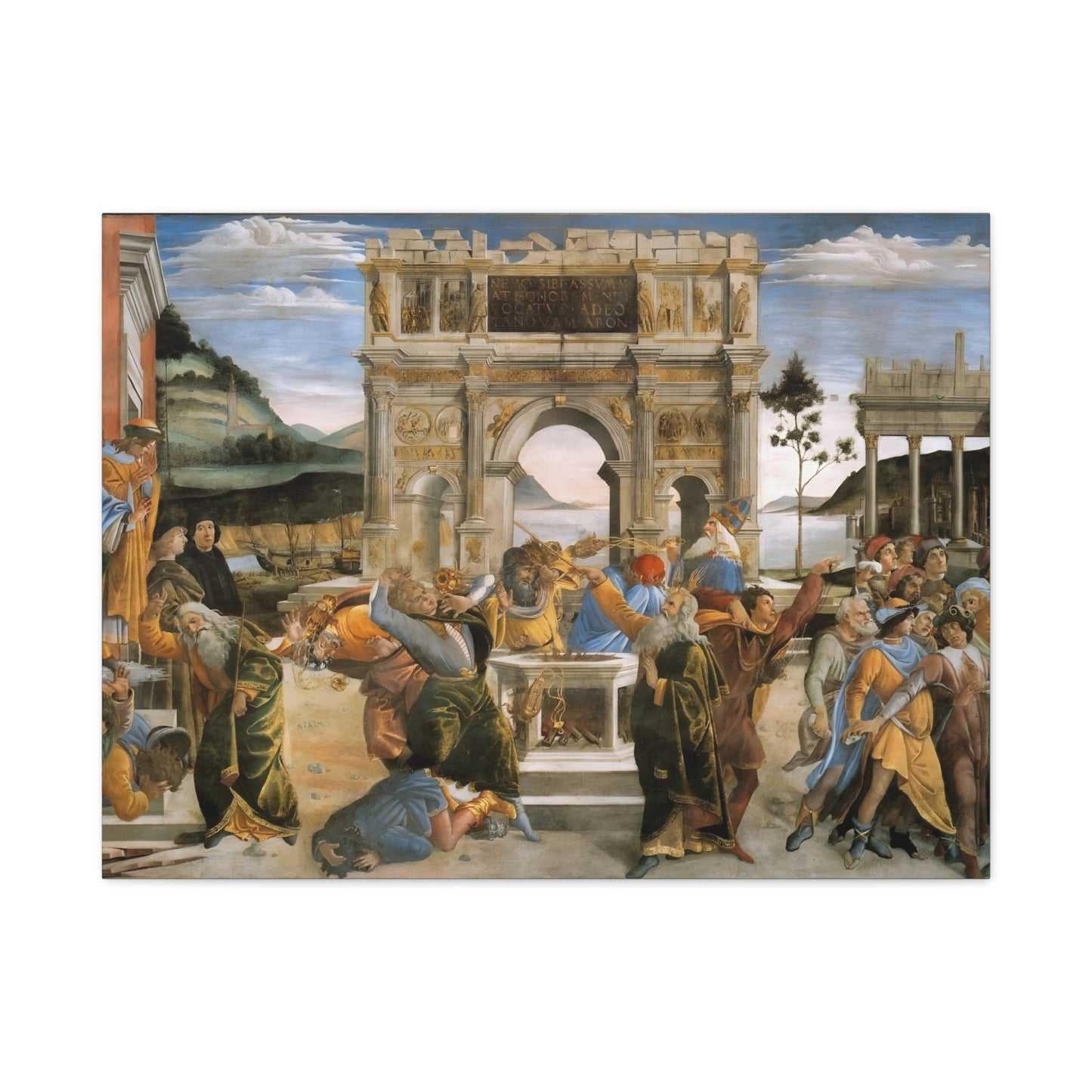 Punishment of the Sons of Corah By Sandro Botticelli