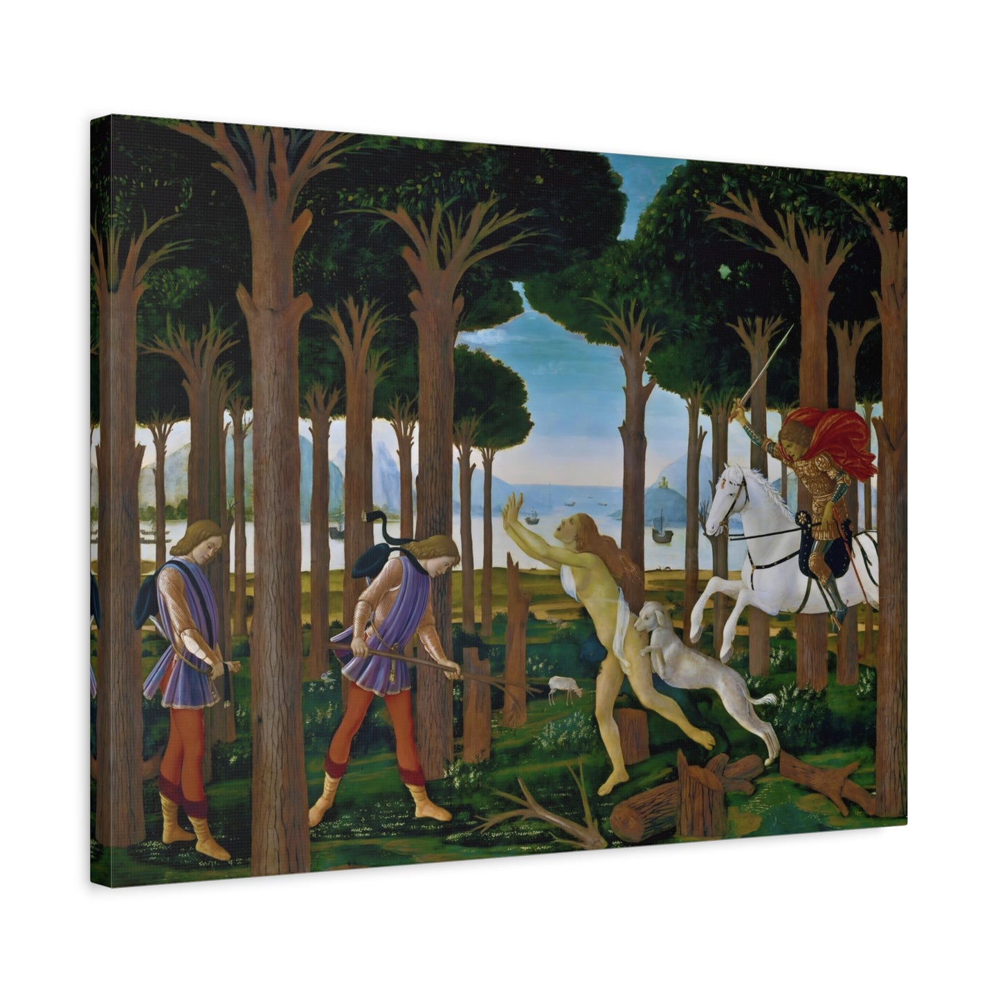 The Story of Nastagio degli Onesti By Sandro Botticelli