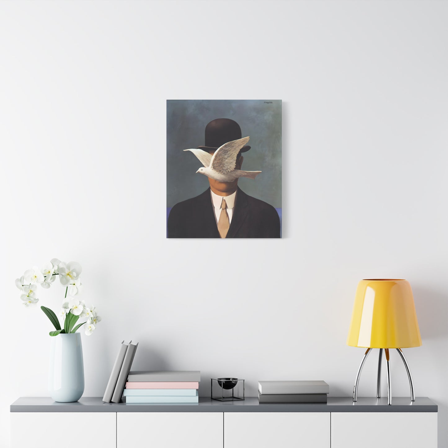 Man in a Bowler Hat By René Magritte