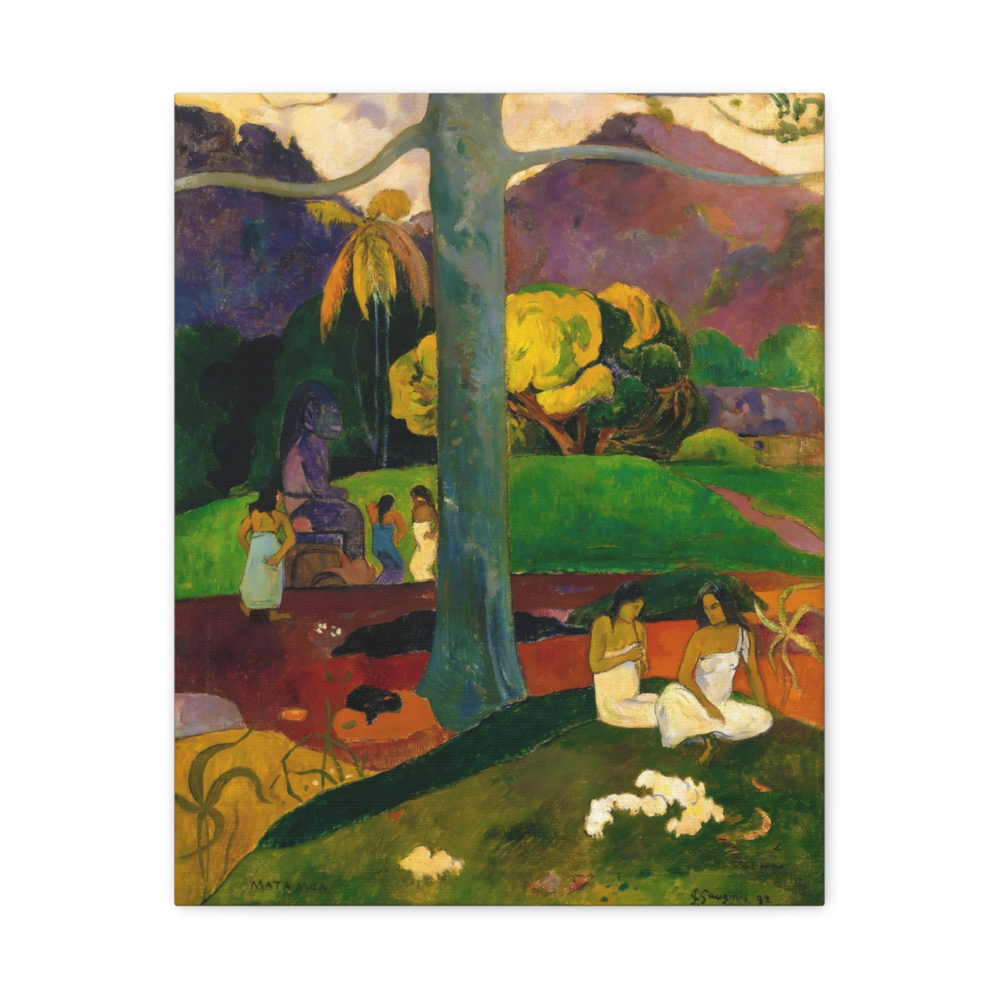 Mata Mua (In Olden Times) By Eugène Henri Paul Gauguin