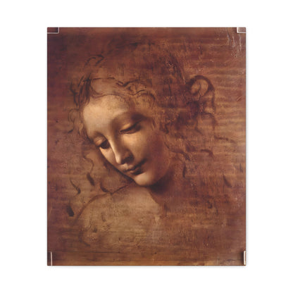 Head of a Woman By Leonardo da Vinci