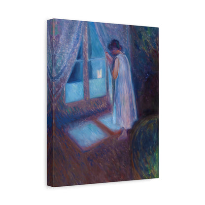 Girl Looking out the Window By Edvard Munch