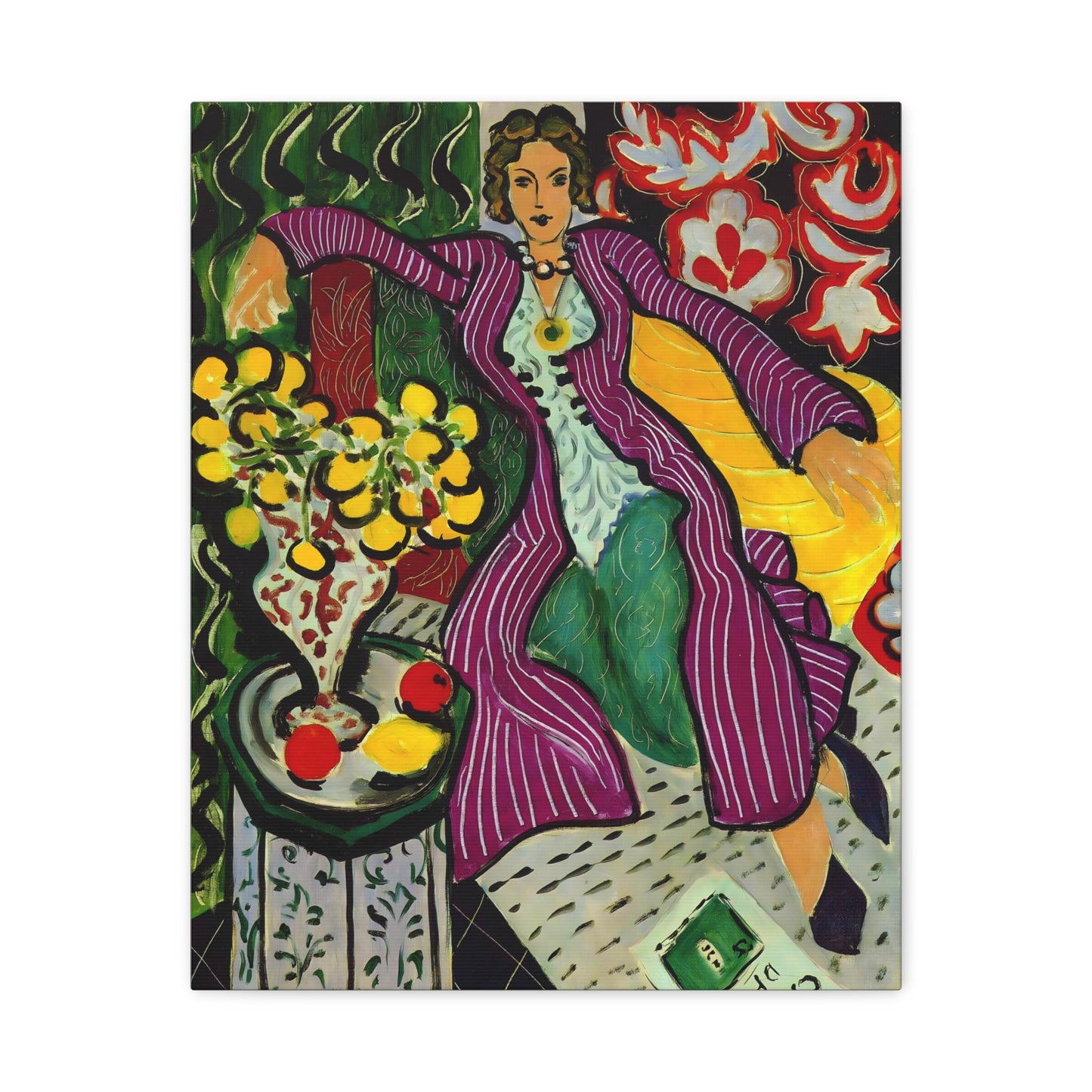 Woman in a Purple Coat By Henri Matisse